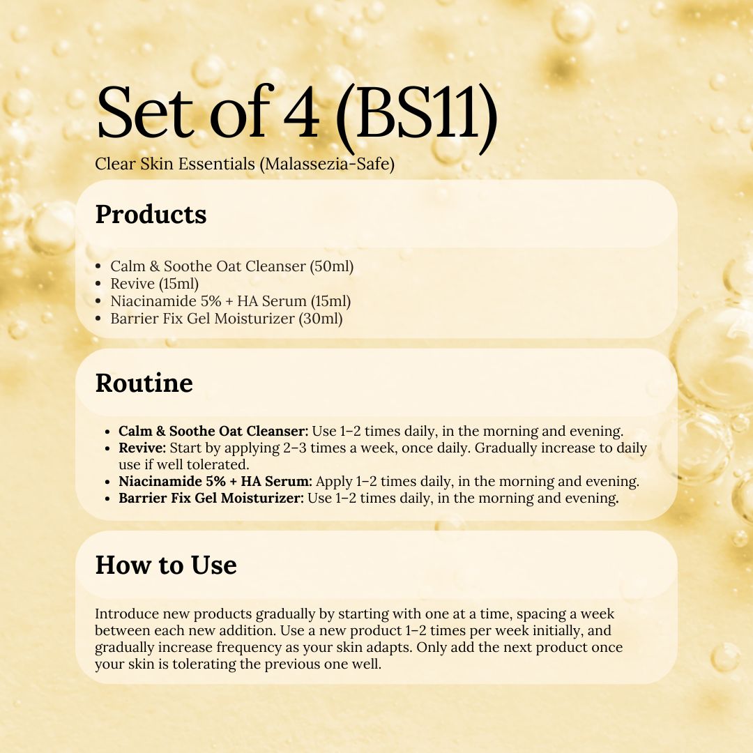 Bestseller Sets: Clear Skin Essentials (Malassezia-Safe)