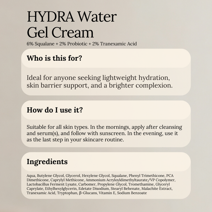 HYDRA Water Gel Cream