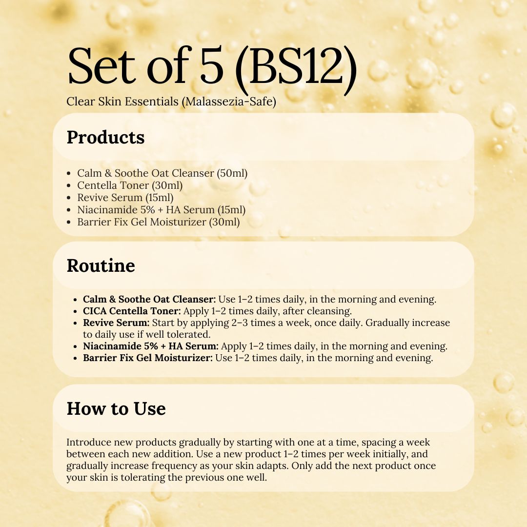 Bestseller Sets: Clear Skin Essentials (Malassezia-Safe)