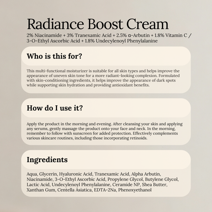 Radiance Boost Cream Moisturizer